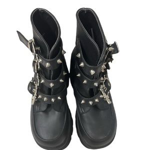 DEMONIA "Ashes-55" Boots - Black Vegan boots